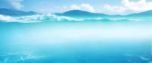 Photo water banner background