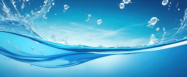 Photo water banner background