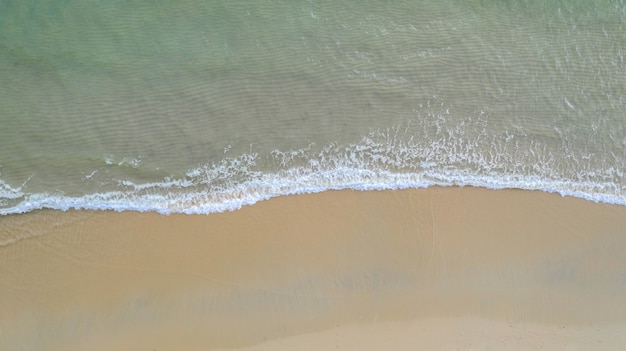 Water and beautifully bright beach on a sunny day