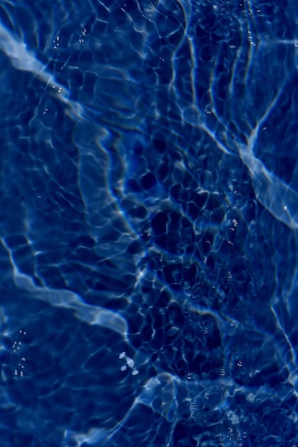 Water in blue