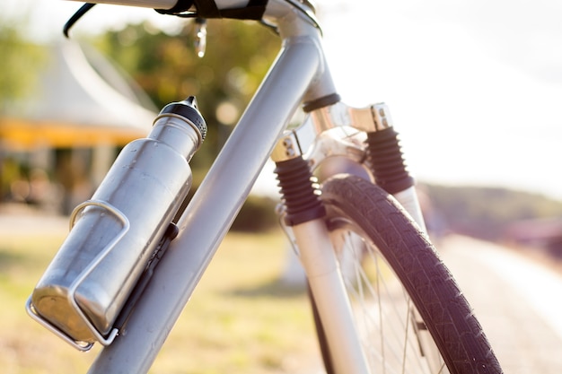 Photo water bottle. bicycle bottle. steel bottle. drink bottle.