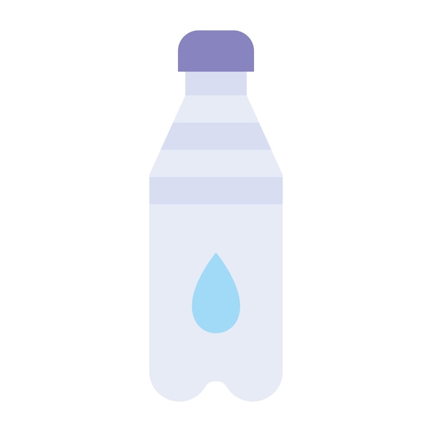 Water Bottle Flat Illustration