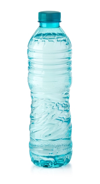 Water bottle isolated on white with clipping path