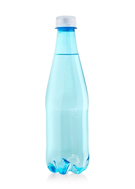 water bottle isolated on white with clipping path