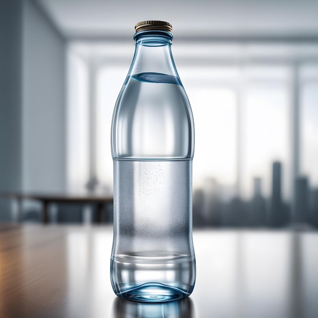 Photo water bottle mockup