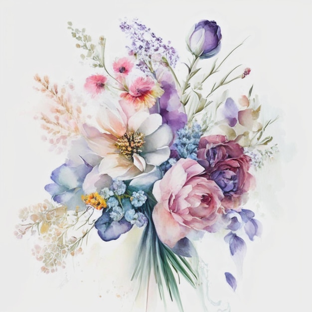 Water color bouquet