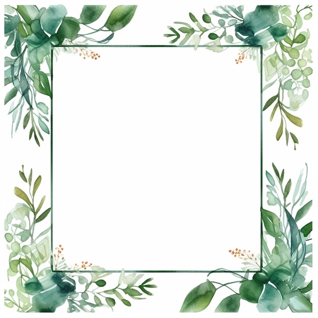 Photo water color frames floral