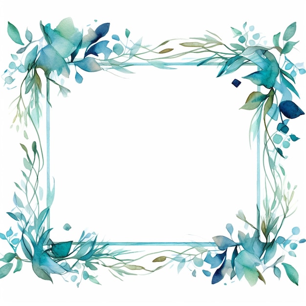 water color frames floral