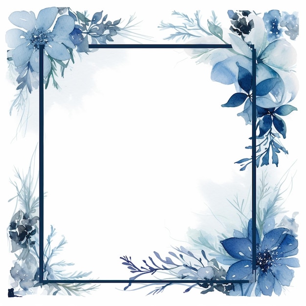 water color frames floral