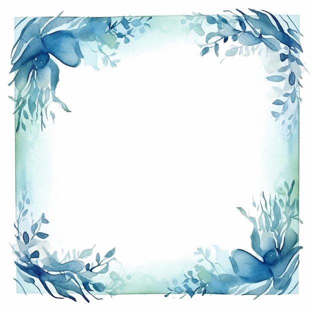 water color frames floral