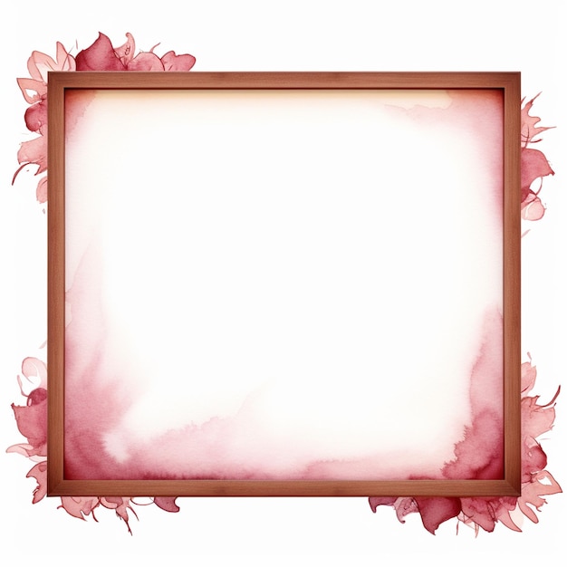 Photo water color frames floral