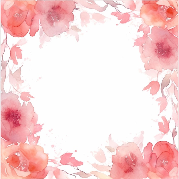 water color frames floral