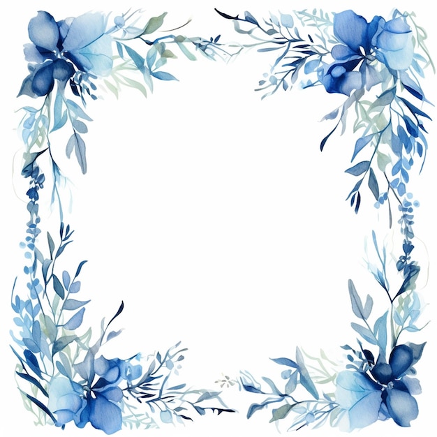 water color frames floral