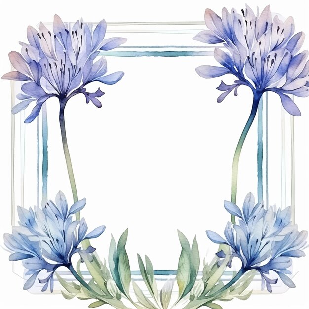 water color frames floral