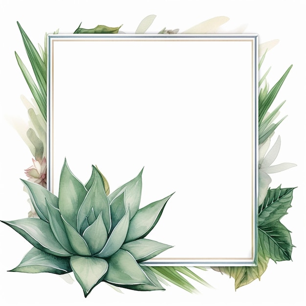 water color frames floral