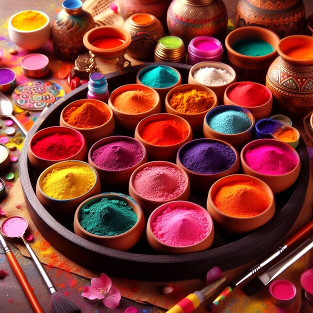 holi colored powder how to make