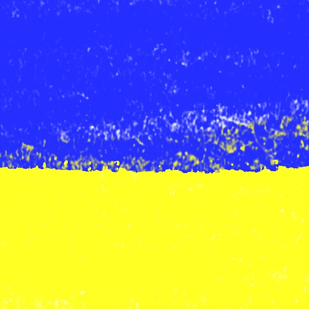 water color, oil paint square background of Ukraine flag