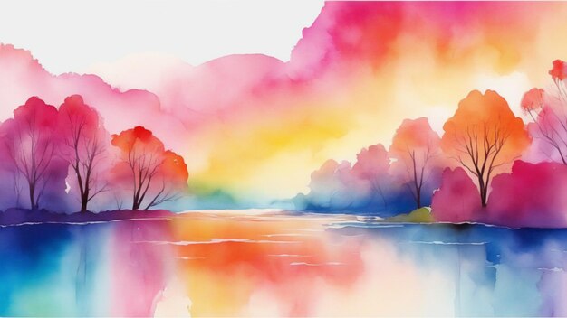 Photo water color paint colorful design for background and cover