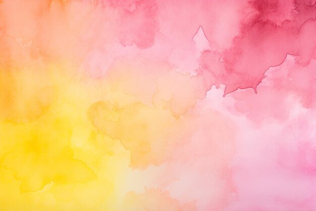 Water color pink and yellow background