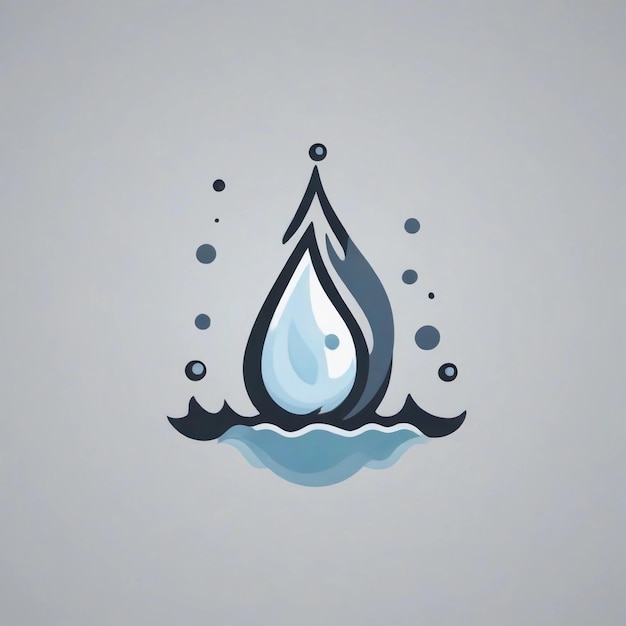 Foto logo dell'acqua illustrazione dell'acqua vettore dell'acqua