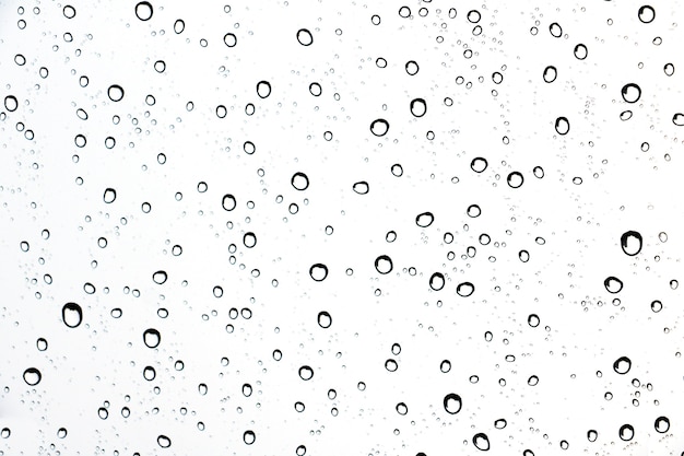 the water drop on glass 