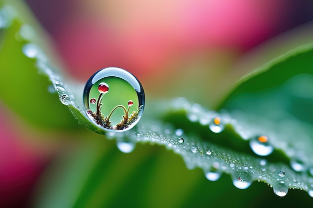 water drop on the green leafwater drop on the green leafbeautiful botanical shot natural wallpape