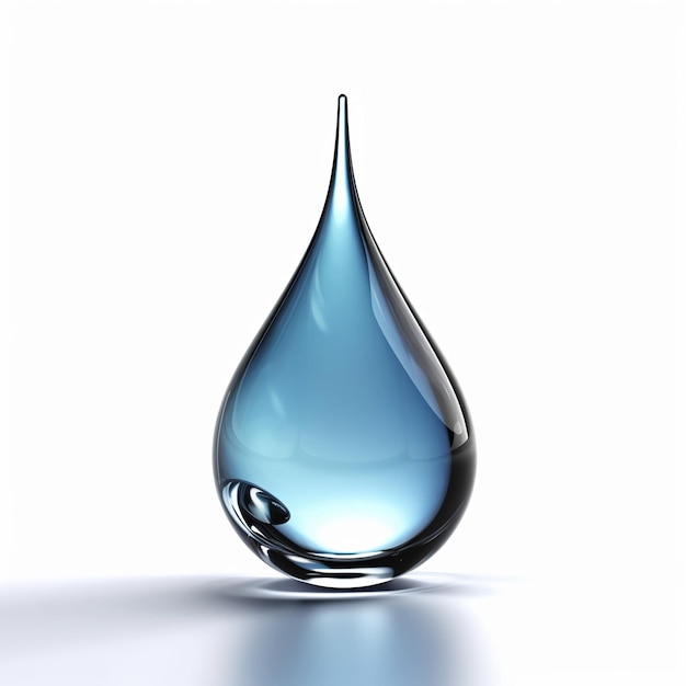 Water drop Isolated on white background Generative ai