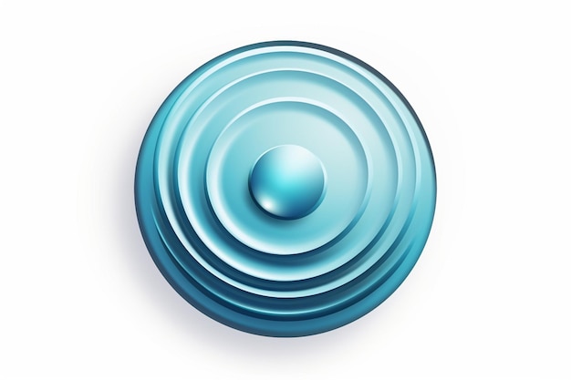 Photo water drop and ripples icon