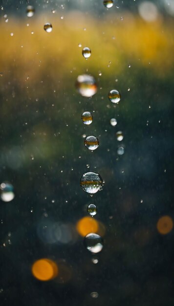 Water Drop on Road During Rainy Days Close Up Shot Dramatic Scene Wet Urban Photo