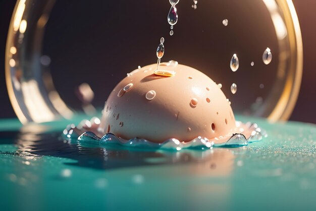 Photo water drop splash splash special effect creative design element wallpaper background