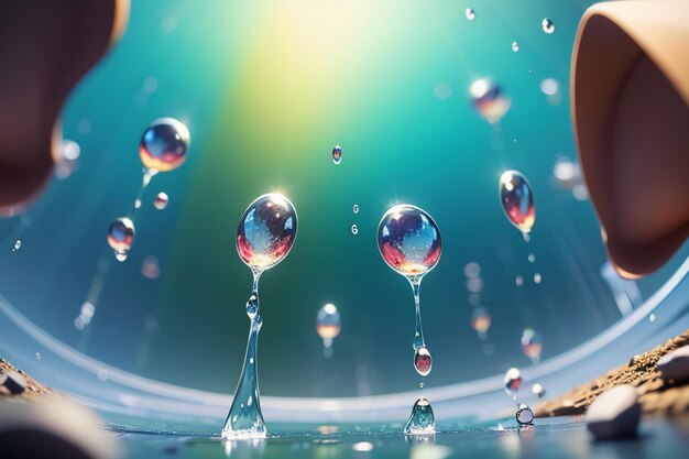 water drop splash splash special effect creative design element wallpaper background