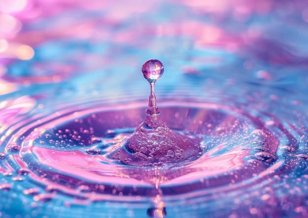 写真 水滴 夏の雨滴 青い空