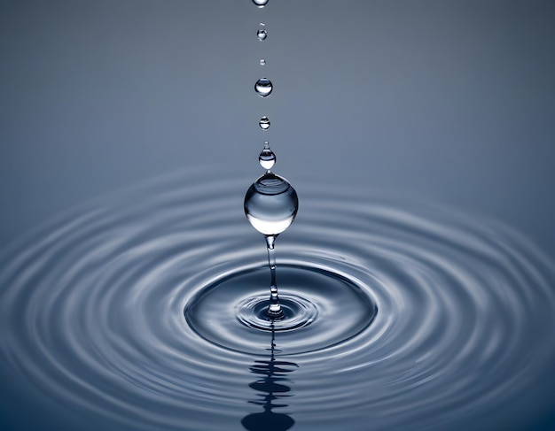 a water droplet has water drops in it