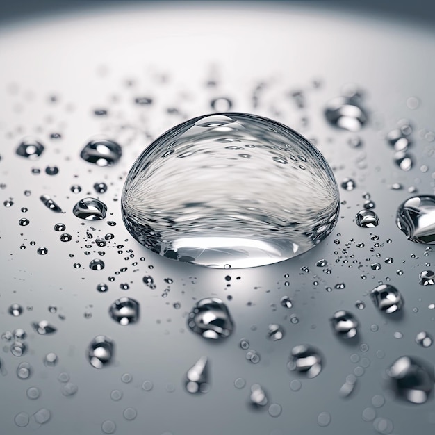 Water Droplet Ripples on Pond Surface