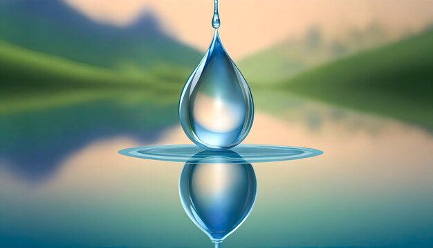 Photo water droplet