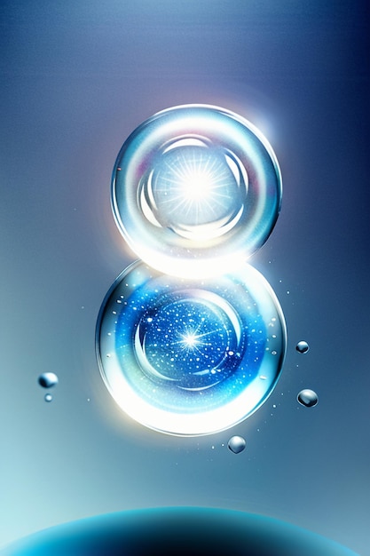 капли воды пузырь частицы глянцевый бизнес технологии фон дизайн материал обои
