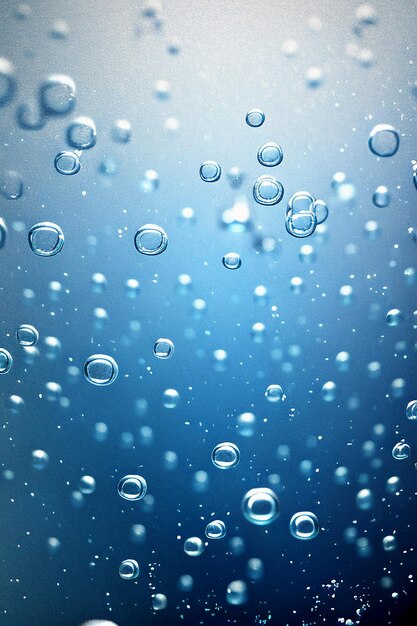 Water droplets bubble particles glossy business technology background design material wallpaper