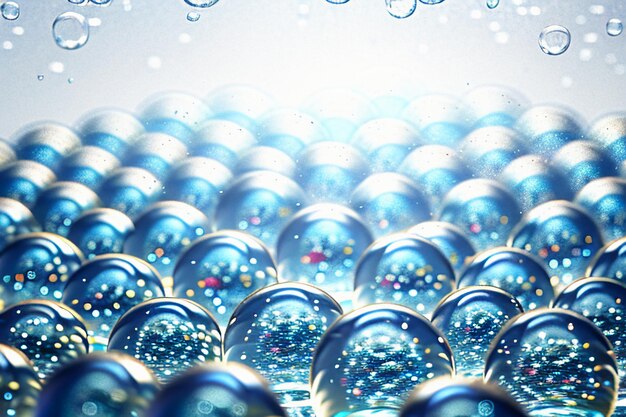 Water droplets bubble particles glossy business technology background design material wallpaper