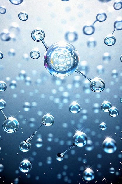 Фото Капли воды пузырь частицы глянцевый бизнес технологии фон дизайн материал обои