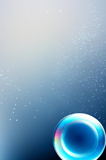 Photo water droplets bubble particles glossy business technology background design material wallpaper