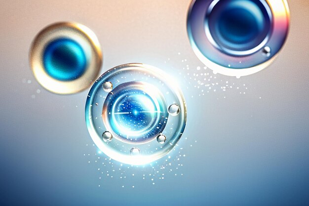 water droplets bubble particles glossy business technology background design material wallpaper