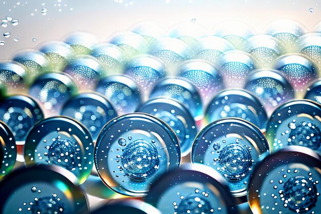 water droplets bubble particles glossy business technology background design material wallpaper