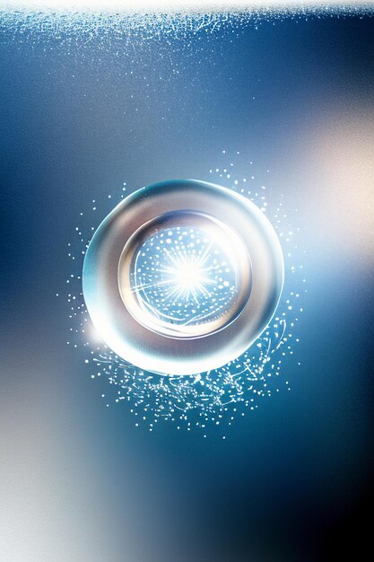 Water droplets bubble particles glossy business technology background design material wallpaper