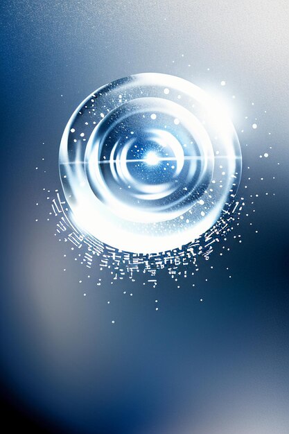 写真 水滴バブル粒子光沢のあるビジネステクノロジー背景デザイン素材壁紙