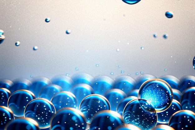 Water droplets bubble particles glossy business technology background design material wallpaper