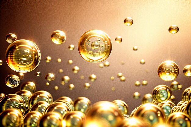 Water droplets bubble particles glossy business technology background design material wallpaper