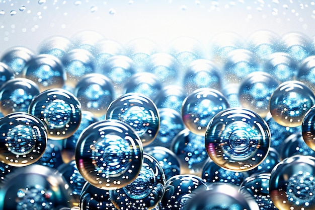 Water droplets bubble particles glossy business technology background design material wallpaper