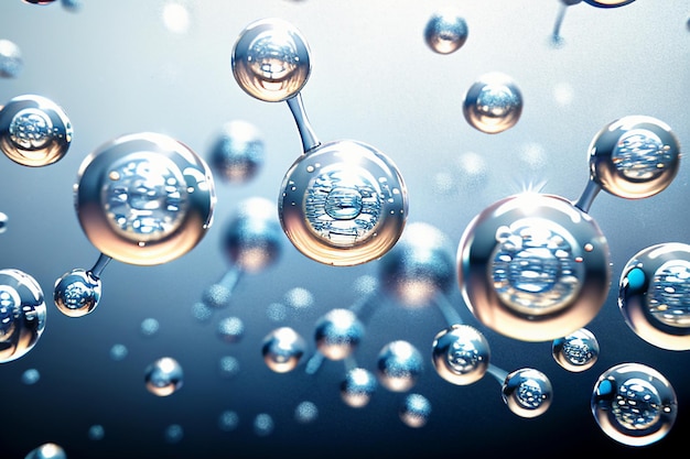 water droplets bubble particles glossy business technology background design material wallpaper