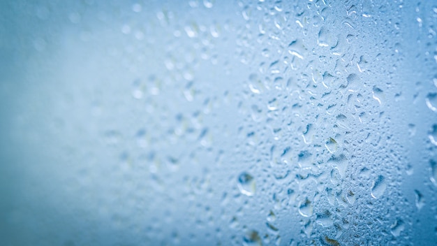 Water Droplets On Glass