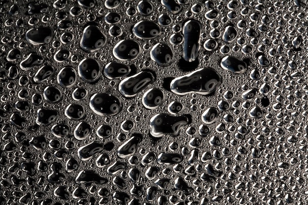 Капли воды на металле красивая необычная текстура